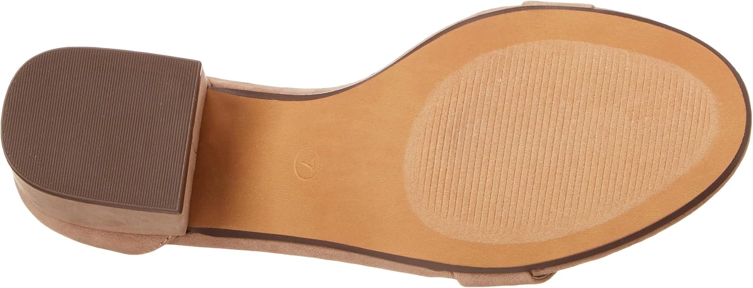 Detalle de Amazon Essentials Damen Sandaletten mit Absatz und zwei Riemchen – Komfort und Stil im Alltag
