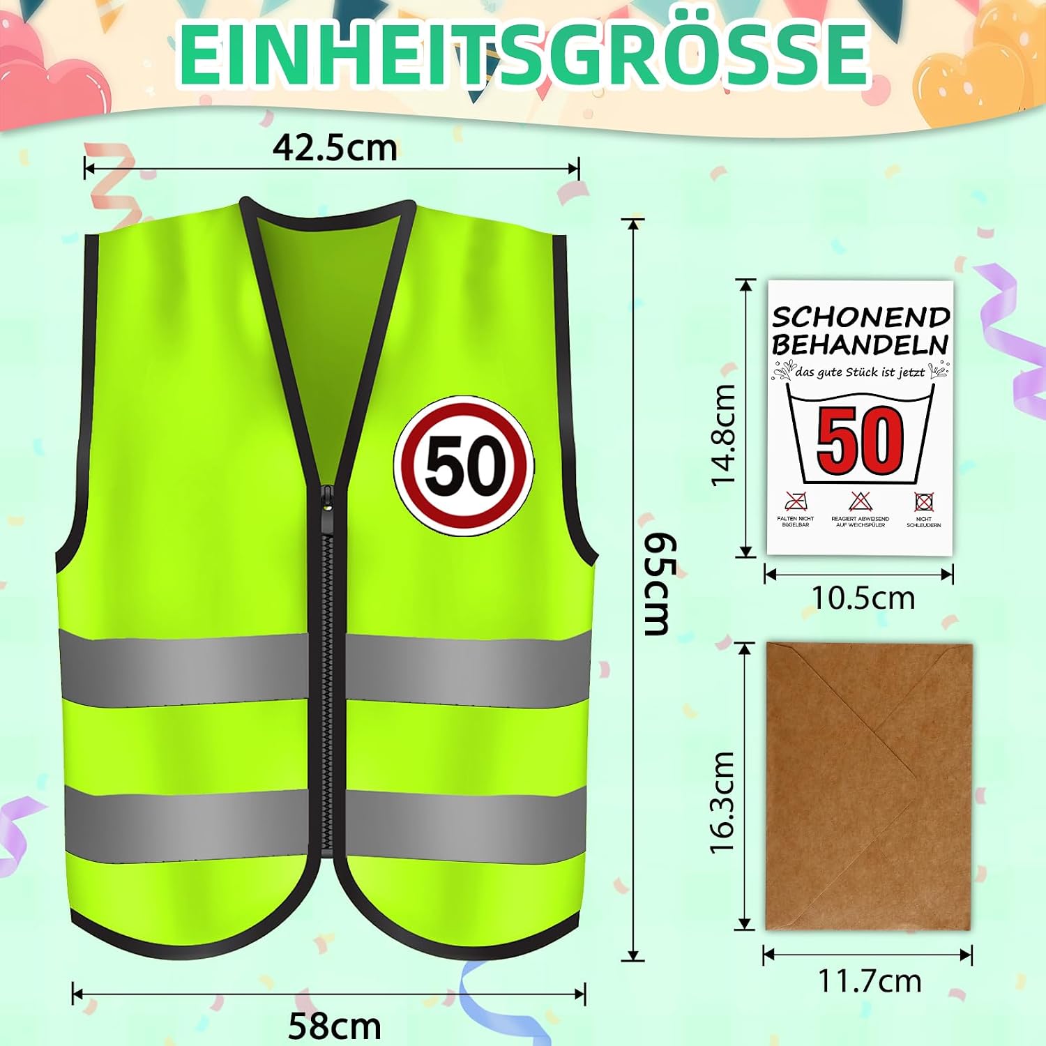 Thumbnail 6 de Giftota 18-90 Geburtstagsweste 65 cm 🎉