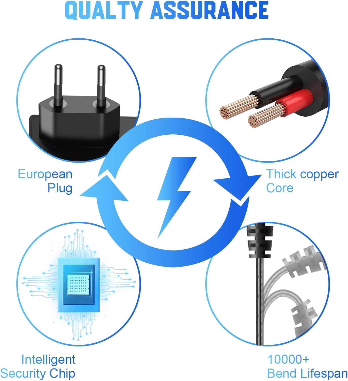 Thumbnail 6 de AC Adapter 12V 2A Netzteil – vielseitiges 12V Netzteil mit 8 DC-Steckern (24W) für LED, CCTV, Router & mehr