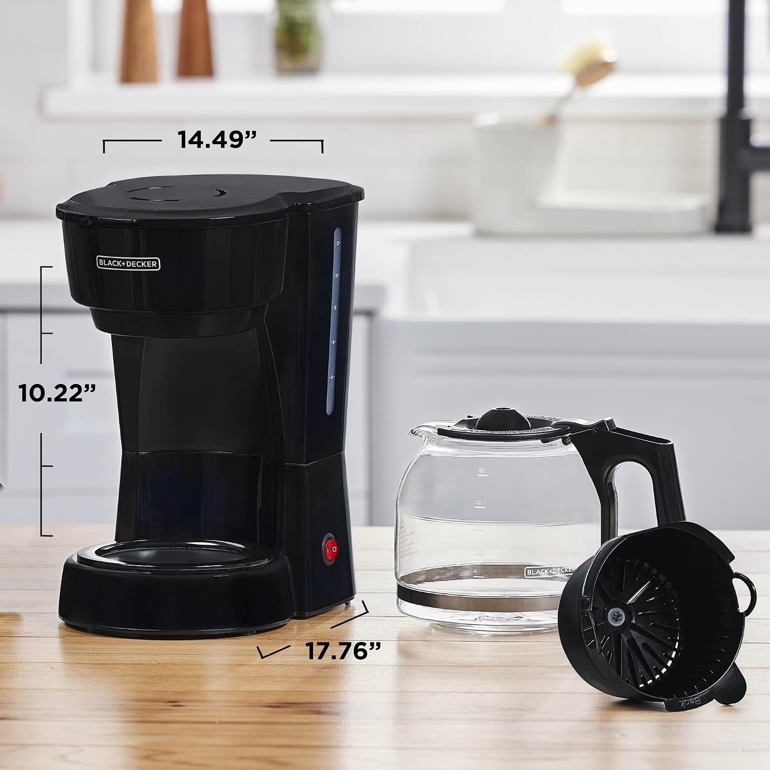 Detalle de BLACK+DECKER 12-Cup Coffee Maker with Vortex Technology and Sneak-A-Cup
