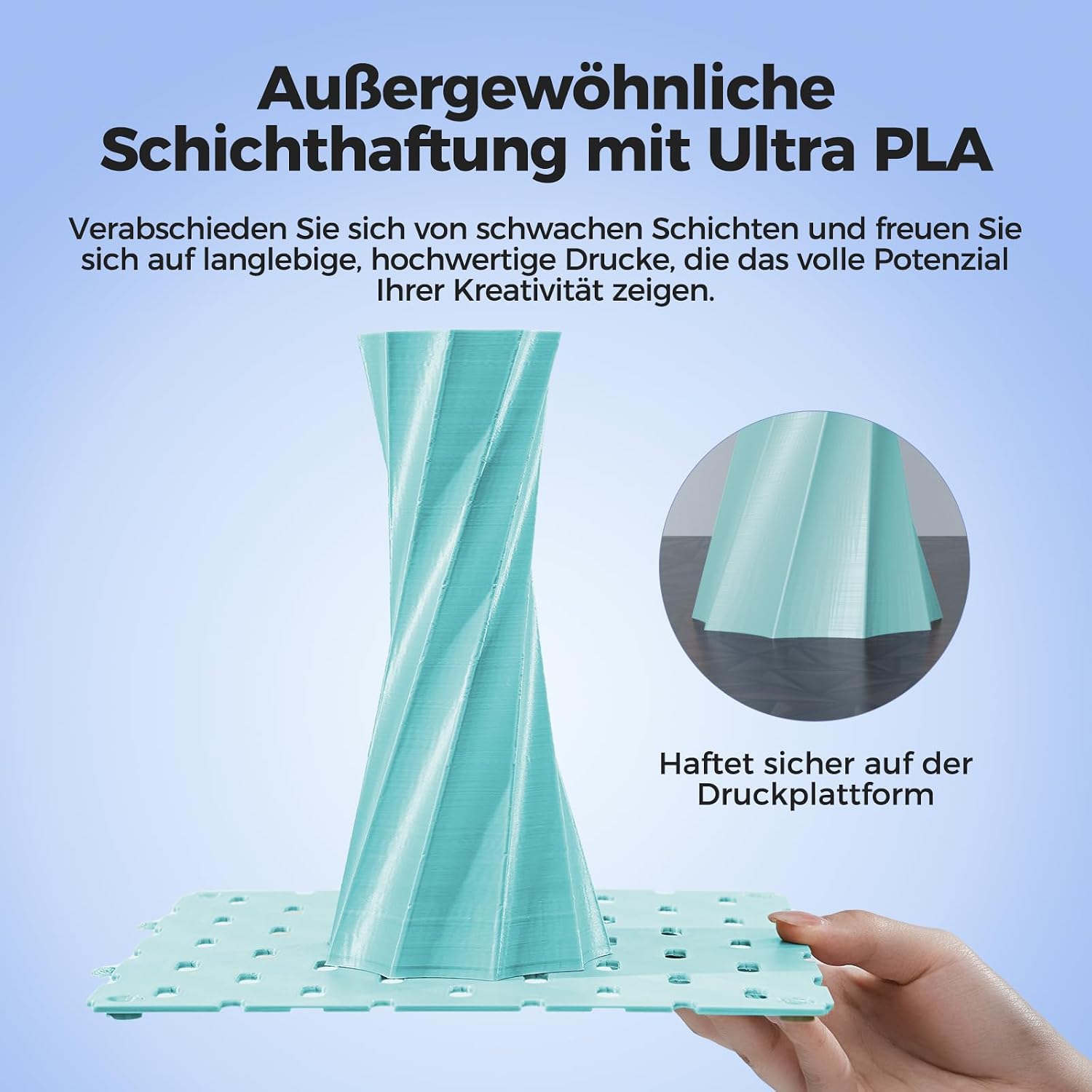 Thumbnail 6 de Creality Soleyin PLA Filament 1.75mm Grün 1 kg