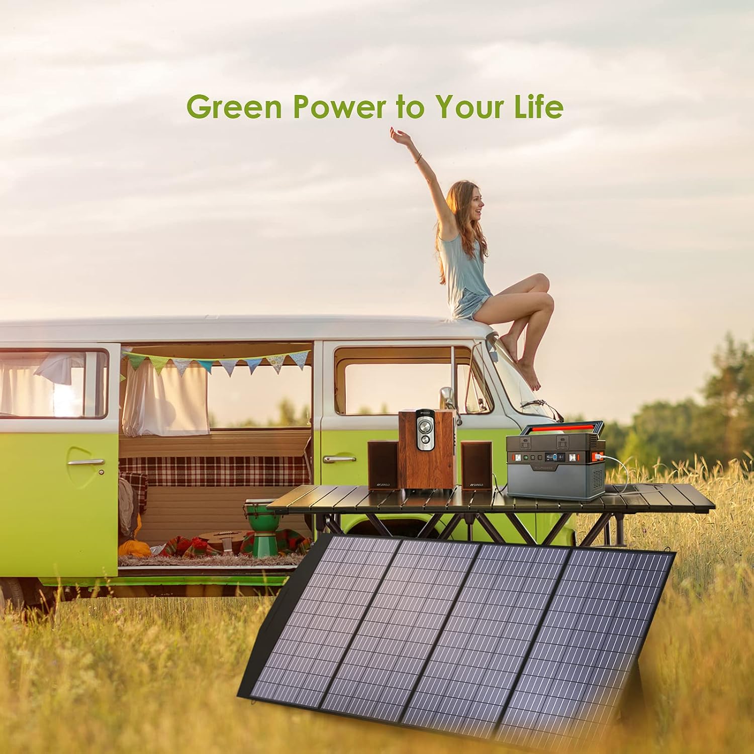 Detalle 2 de ALLPOWERS SP033 200W Portable Solar Panel
