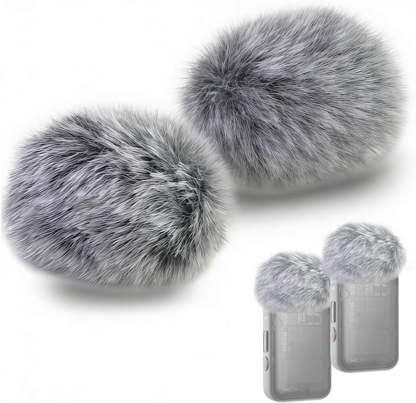 Detalle de SEYUGOPTI Furry Microphone Windscreen for DJI Mic 2