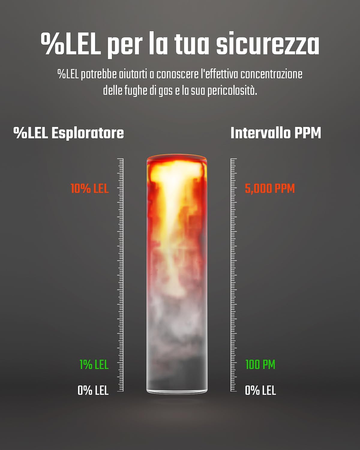Detalle 2 de Toptes PT210S Rilevatore gas portatile 10 cm
