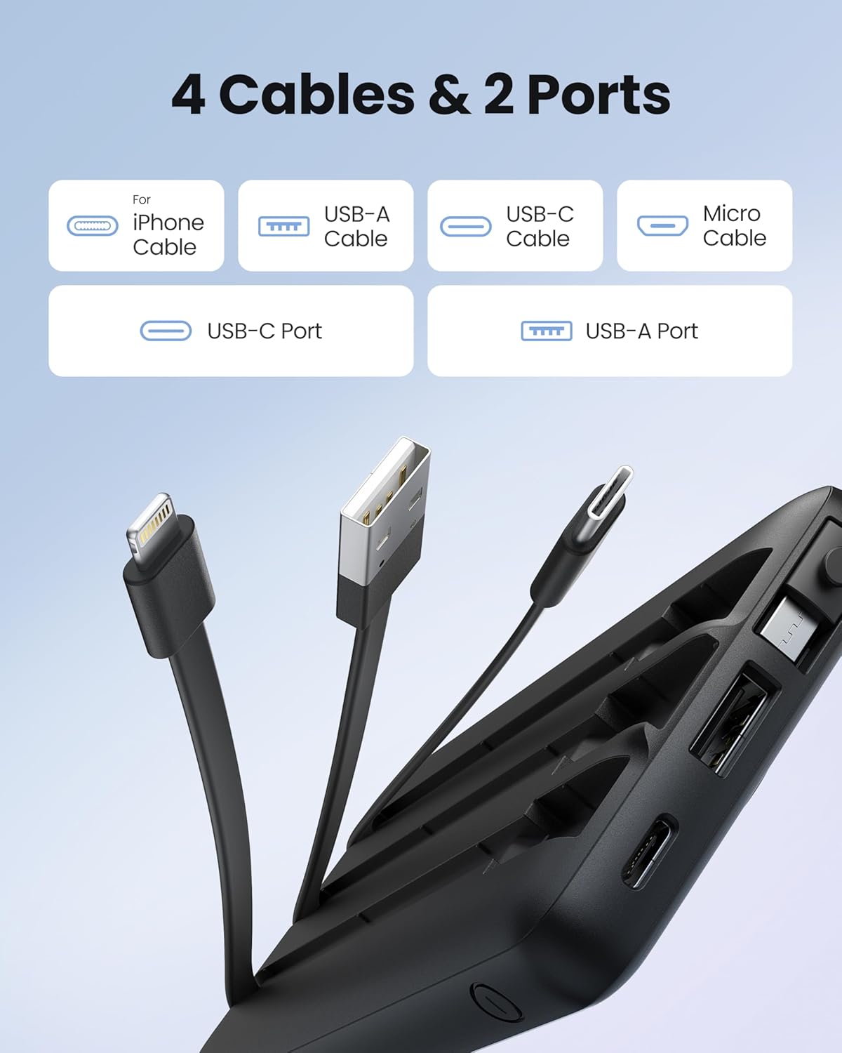 Detalle de Coowisty Slim 10000mAh power bank