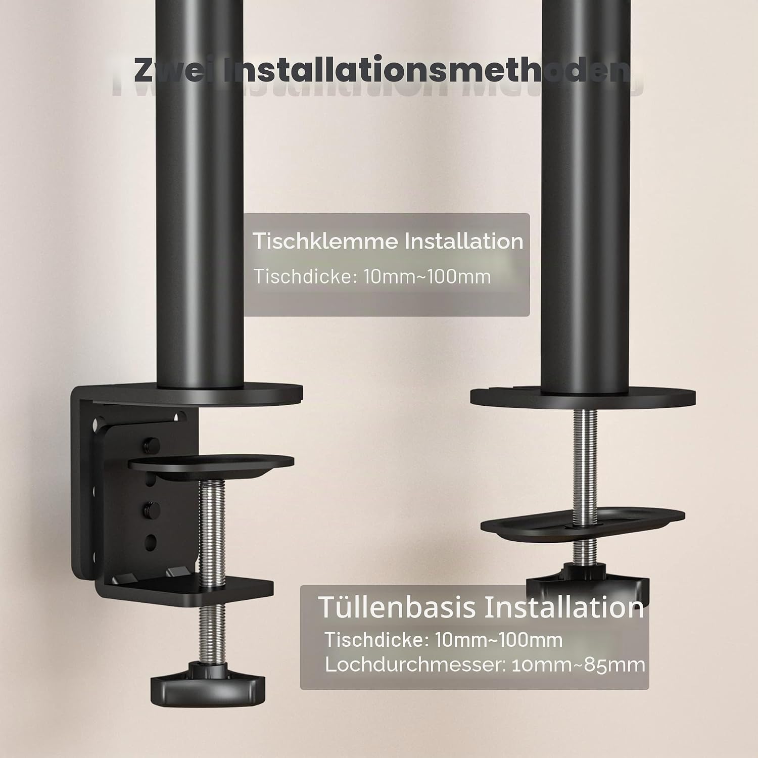 Thumbnail 6 de BONTEC Monitorhalterung 13â32 Zoll, VESA 75/100, Schwarz đ„