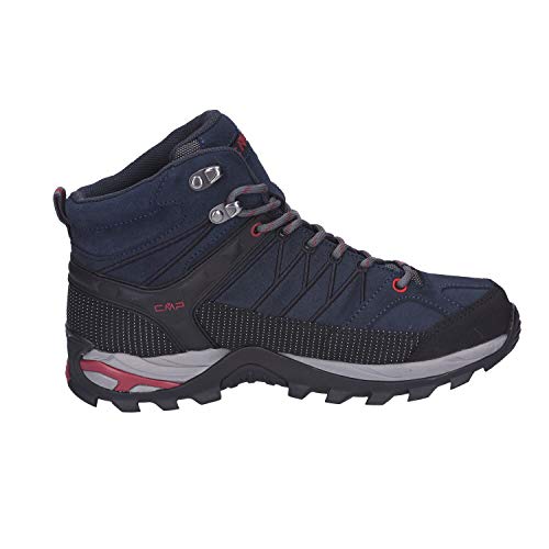 Detalle de CMP Rigel Mid Trekking Shoes Wp: Scarpe da trekking uomo, Asphalt-Syrah, 45 EU
