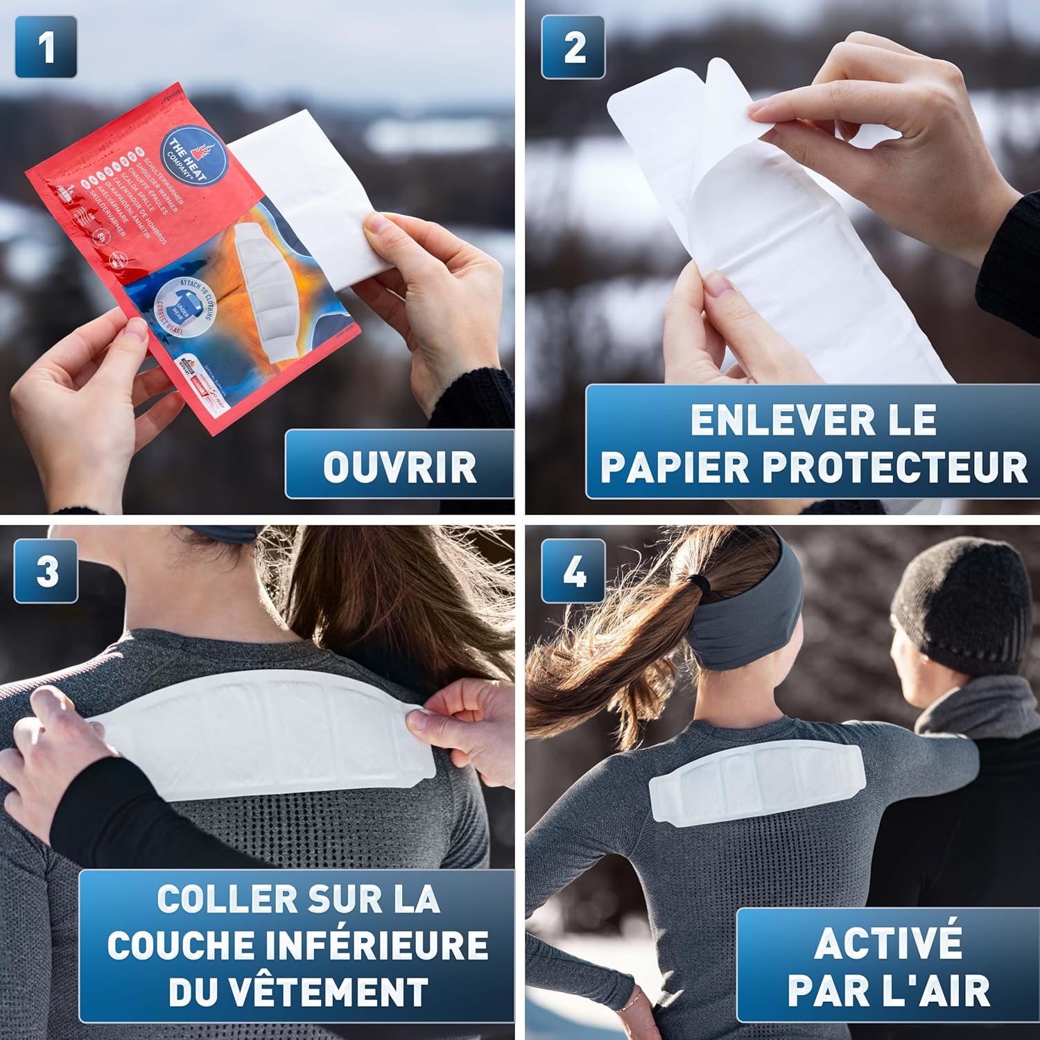 Detalle de THE HEAT COMPANY Chauffe-Épaules 8h 🧣