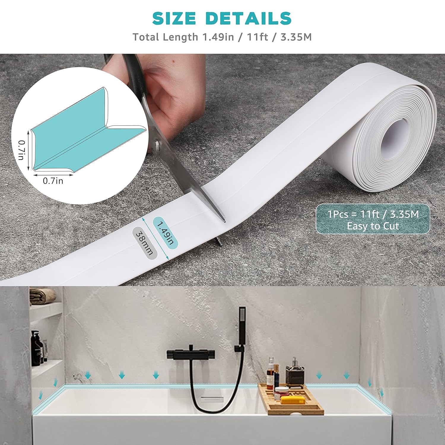 Thumbnail 4 de Bath sealant tape 3.8 cm BLAZOR