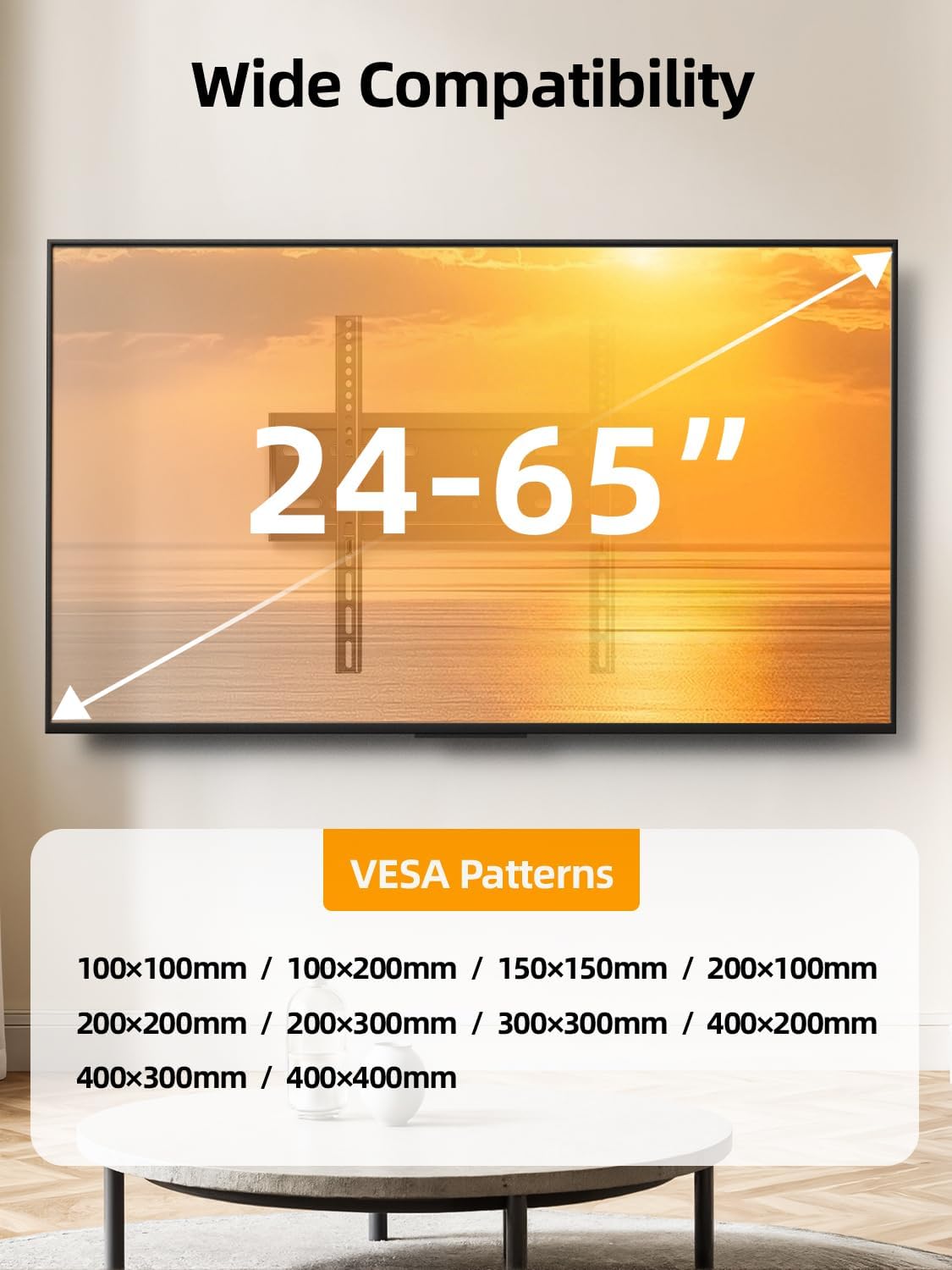 Thumbnail 3 de IWORKBOARD 43 Fixed Low Profile TV Wall Mount 55"