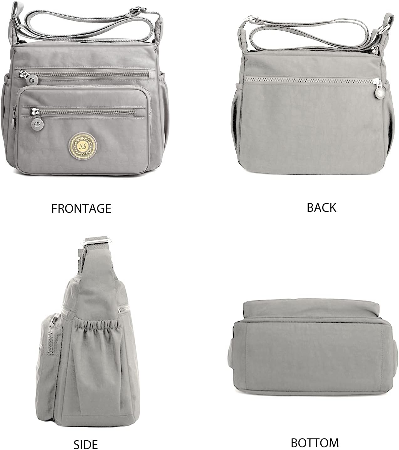 Detalle de Milky Way Damen Umhängetasche: Mittelgroße, wasserdichte Crossbody mit mehreren Taschen