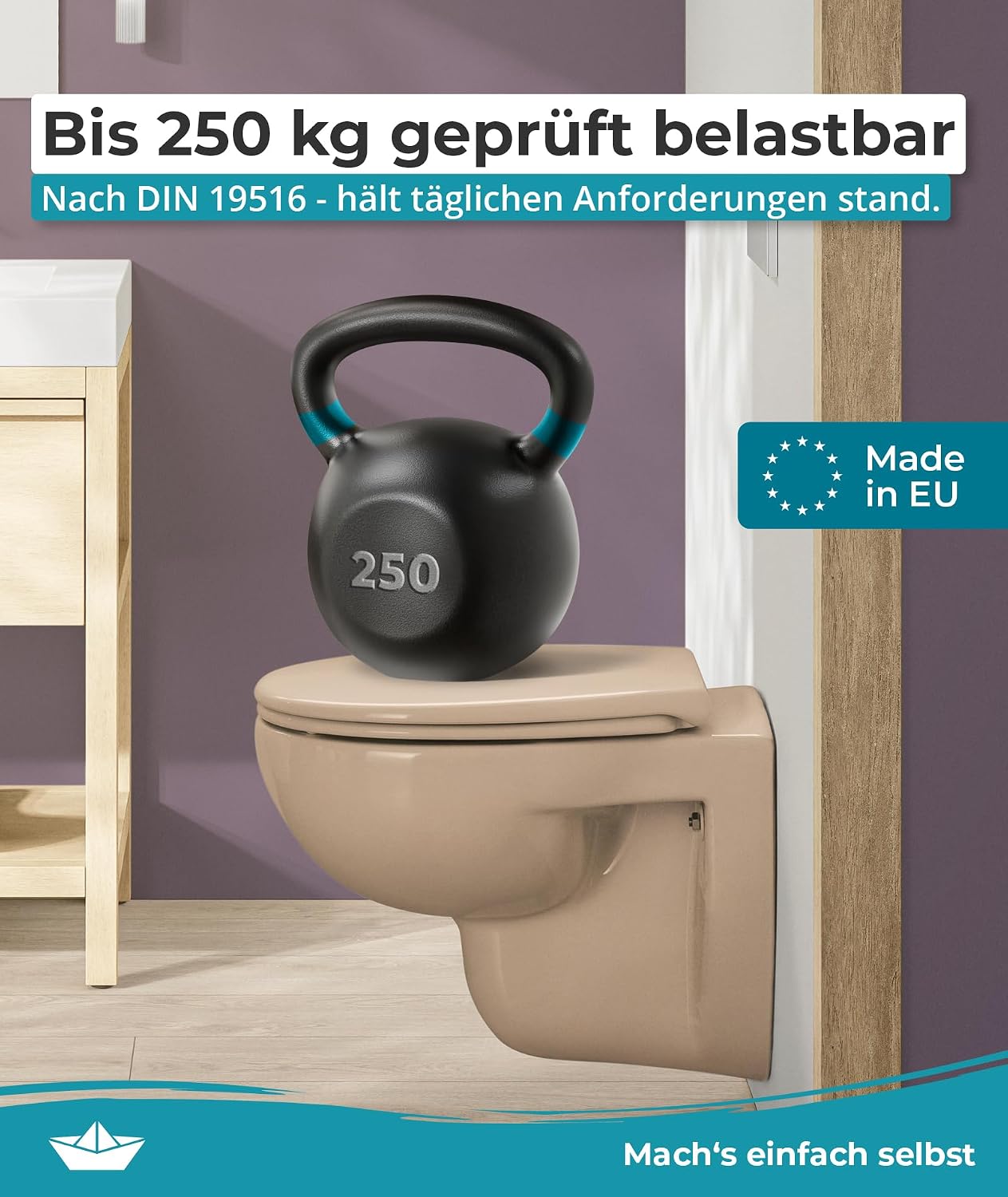 Detalle 2 de Calmwaters WC Sitz 250 kg, Premium