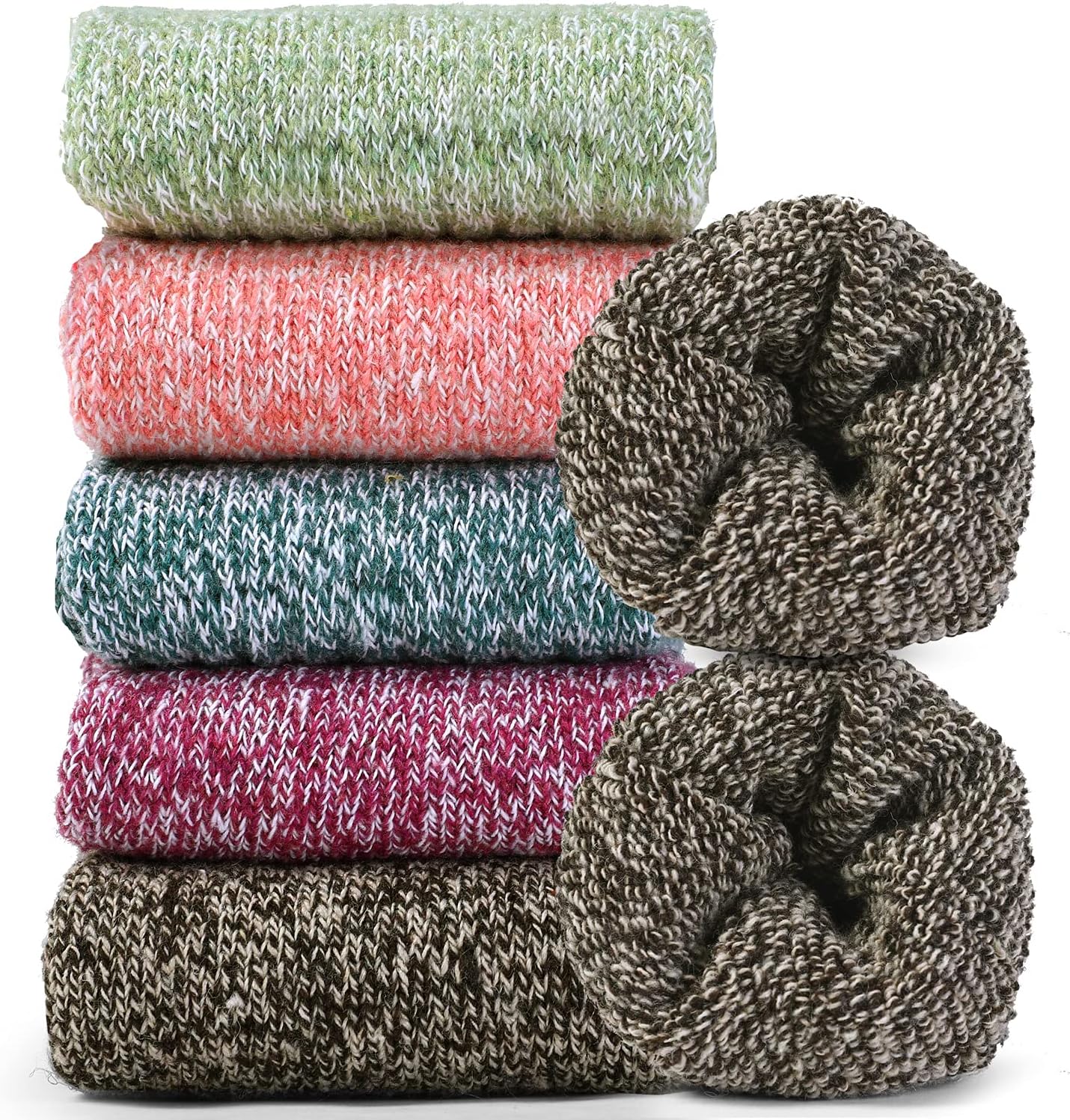 Detalle de Jeasona Wool Hiking Socks 5 Pairs