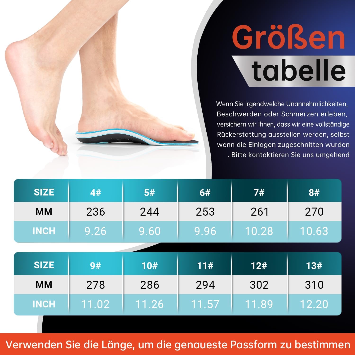 Thumbnail 4 de PCSsole orthopädische Einlegesohlen für Fersensporn & Plattfüße – Bogenstütze für Männer und Damen