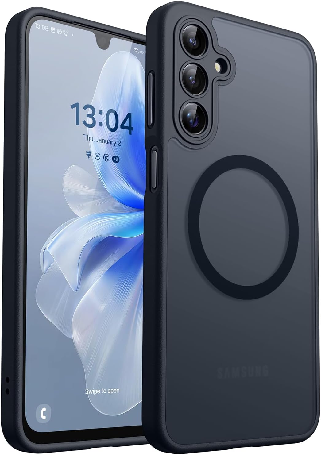 Thumbnail 6 de CANSHN Coque Magnétique pour Samsung Galaxy A16 — Protection complète avec Airbags, Transparent