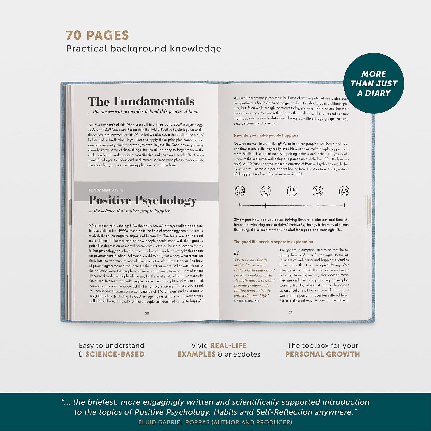 Detalle de UrBestSelf The 6-Minute Diary – Le journal de 6 minutes pour une vie plus consciente et épanouie