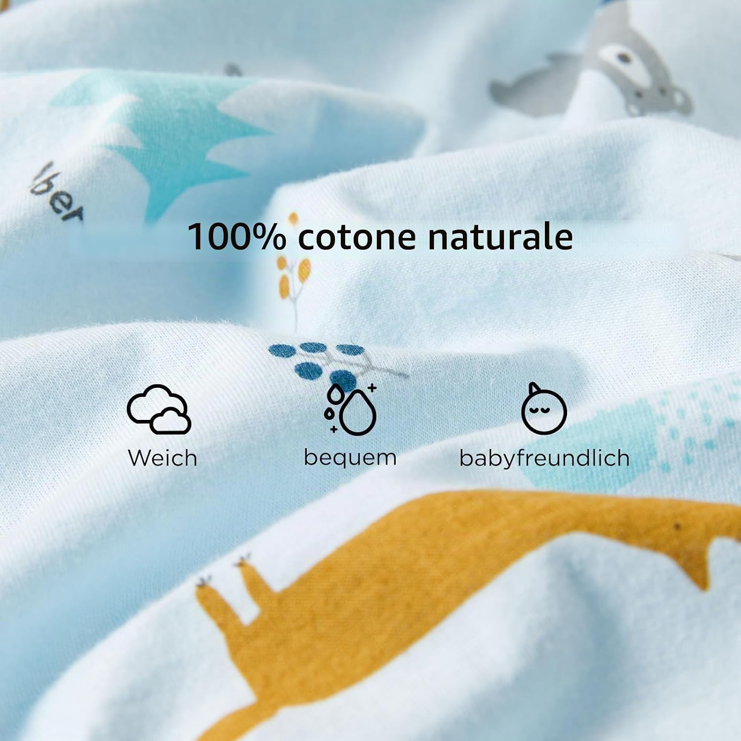 Thumbnail 6 de Duomiaomiao Sacco nanna estivo con gambe 0,5 TOG in cotone – design elefante per 2-3 anni