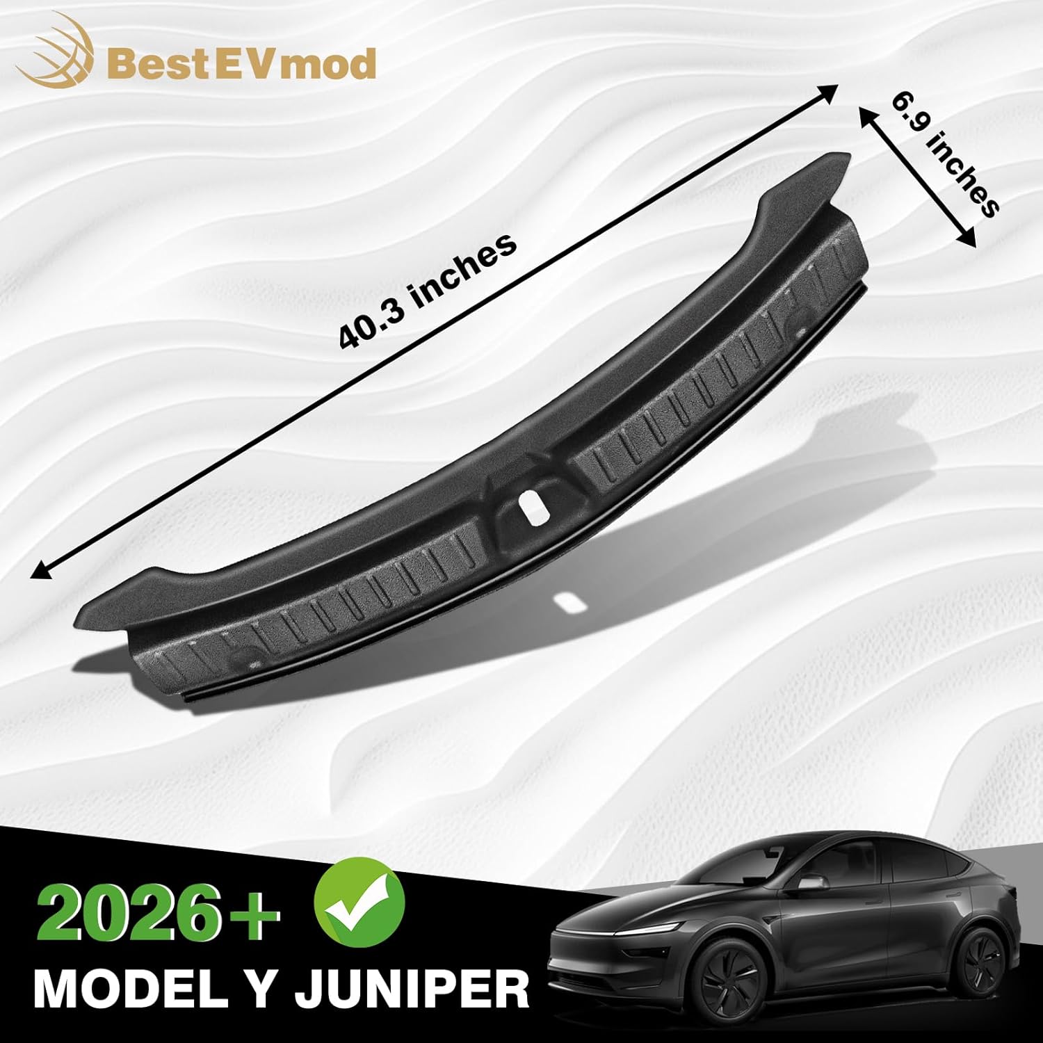 Detalle 2 de BestEvMod 2026 Tesla Model Y rear bumper protector