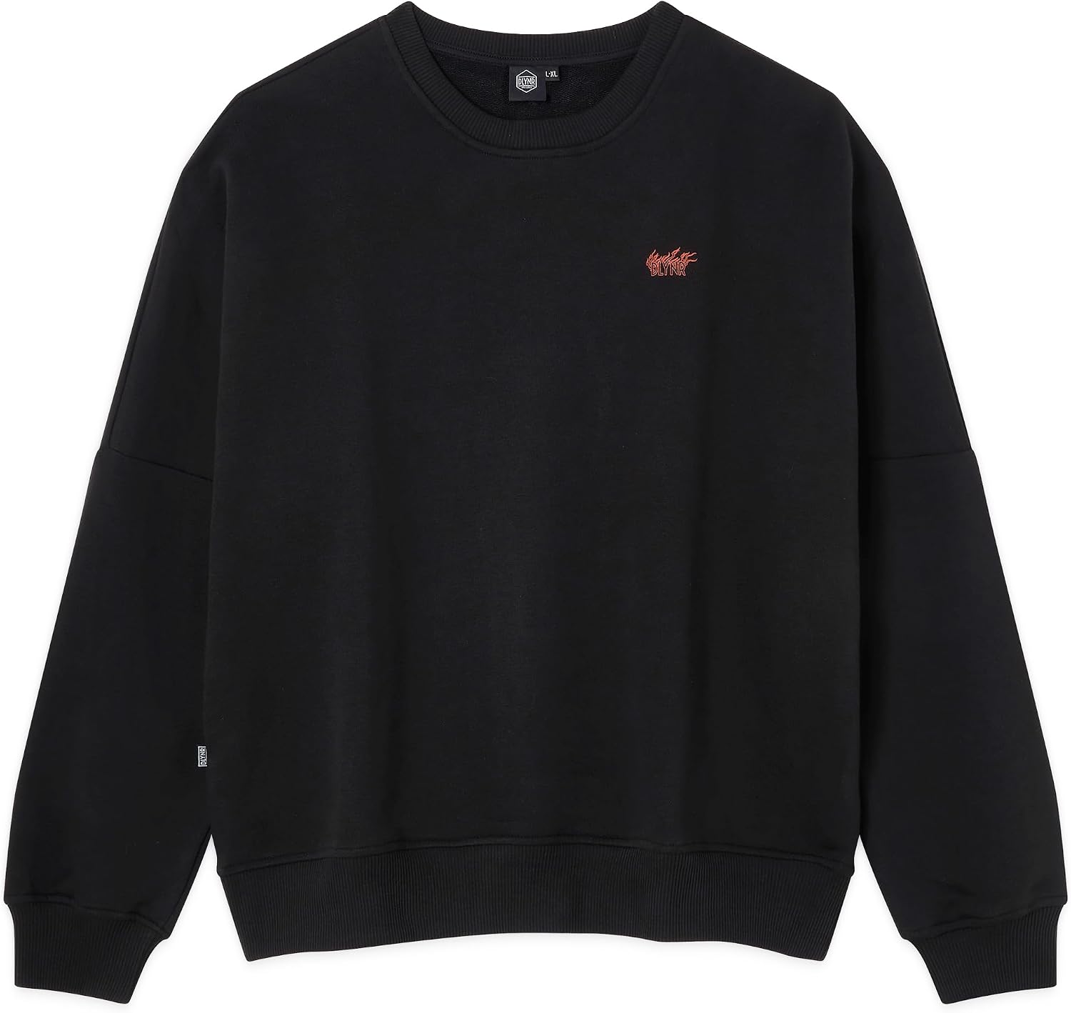 Detalle de Dolly Noire x Pokémon Felpa Charizard Unisex – Hoodie Ricamata in Cotone Misto, Nero