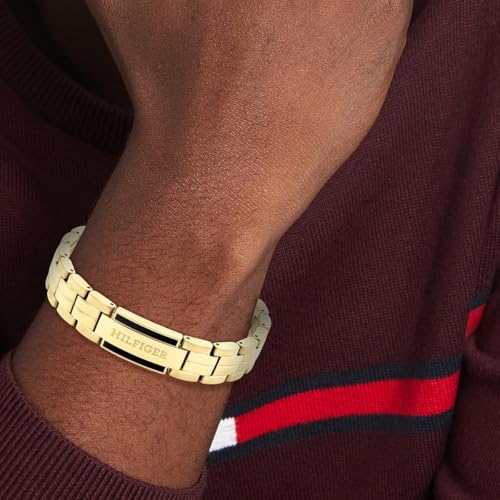 Thumbnail 2 de Tommy Hilfiger Brazalete Eslabón Hombre - Acero y Oro 🧡