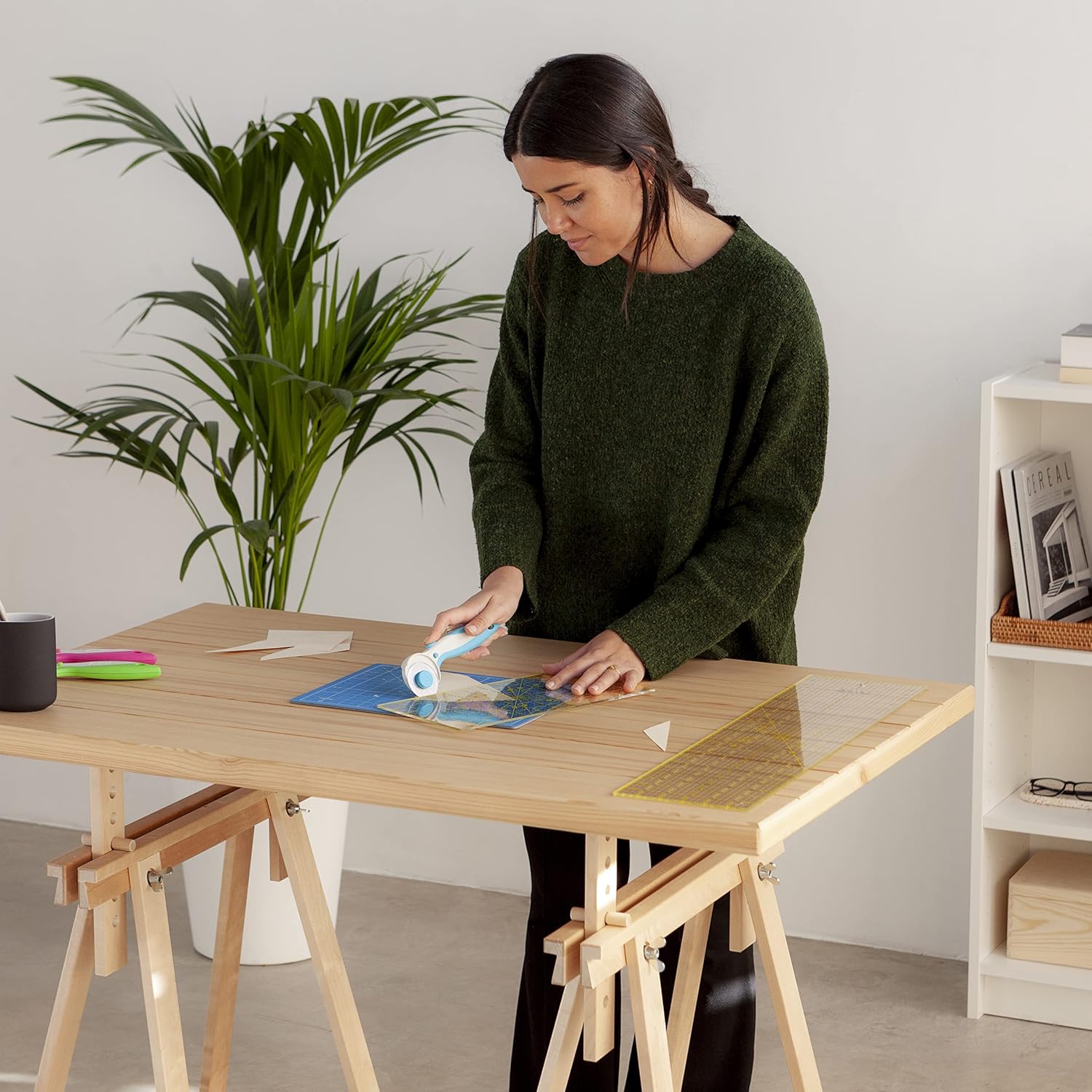 Thumbnail 5 de Elan Tapis de Découpe Bleu 22x30 cm ✂️