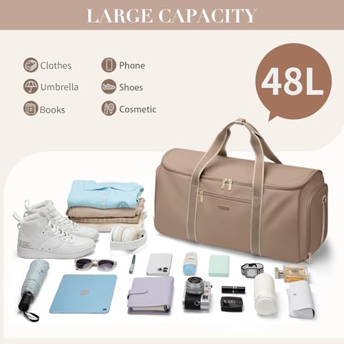 Detalle de Sac de Voyage Convertible 2 en 1 GOLF SUPAGS – 48 L, Champagne
