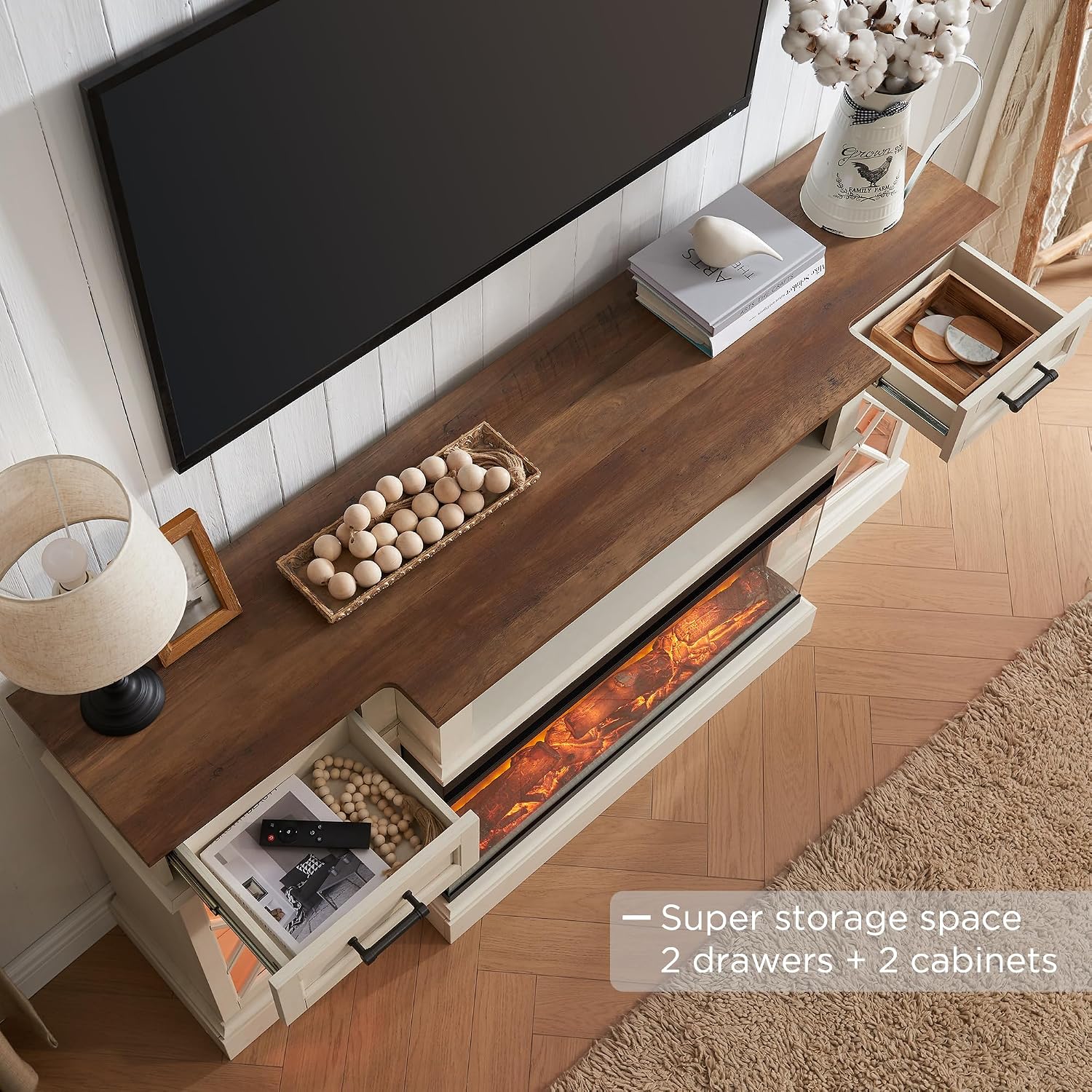 Thumbnail 6 de OKD Electric Fireplace TV Stand with 36-Inch Fireplace