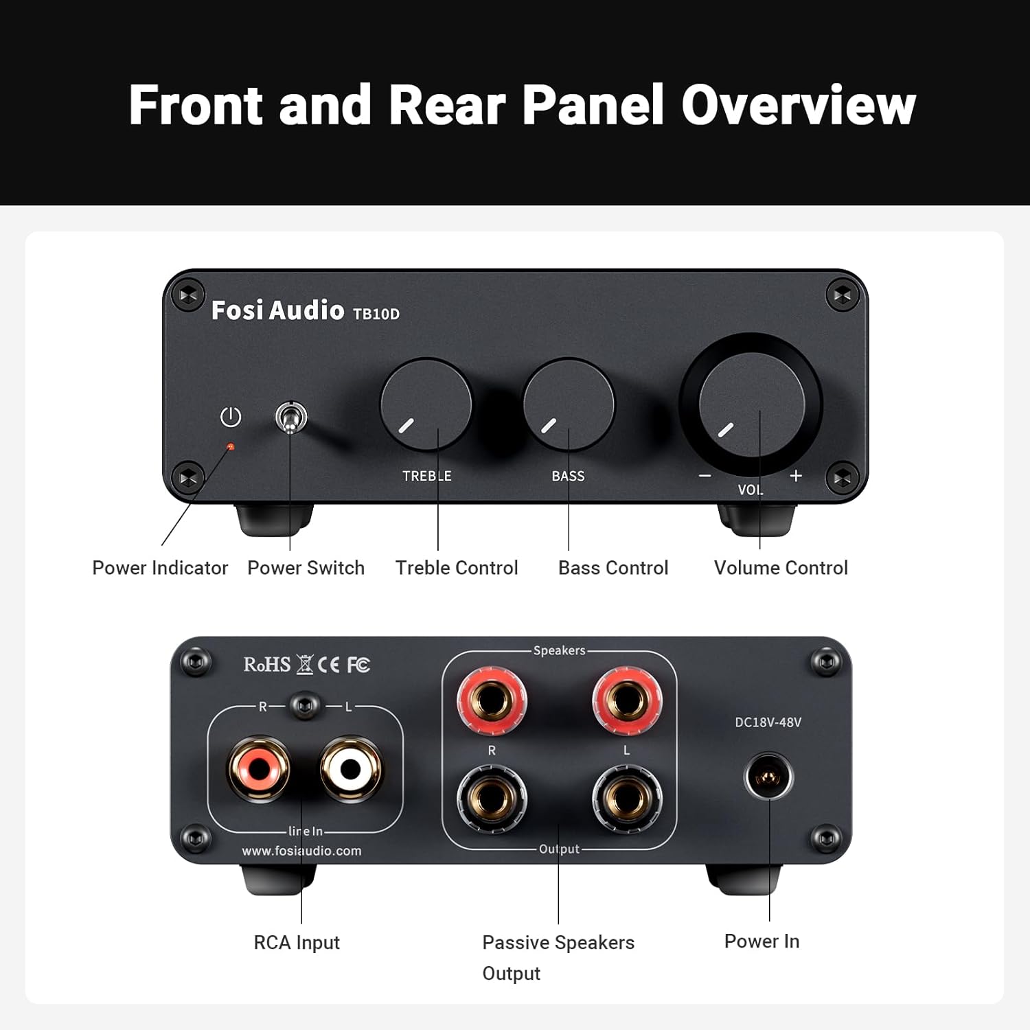 Thumbnail 3 de Fosi Audio TB10D 600W stereo amplifier 🎧