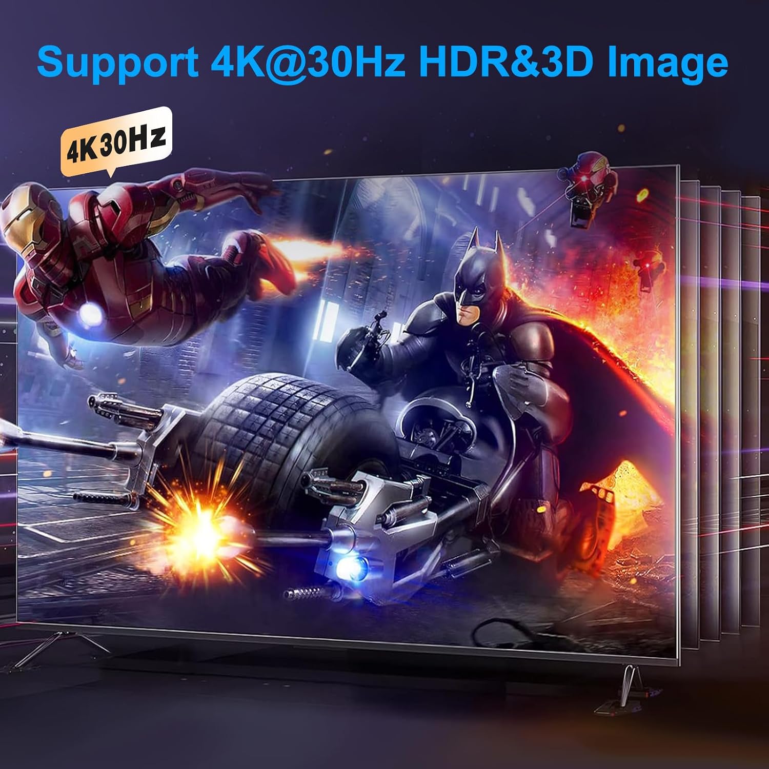 Thumbnail 3 de 4K HDMI Switch 4-in-1 für TV