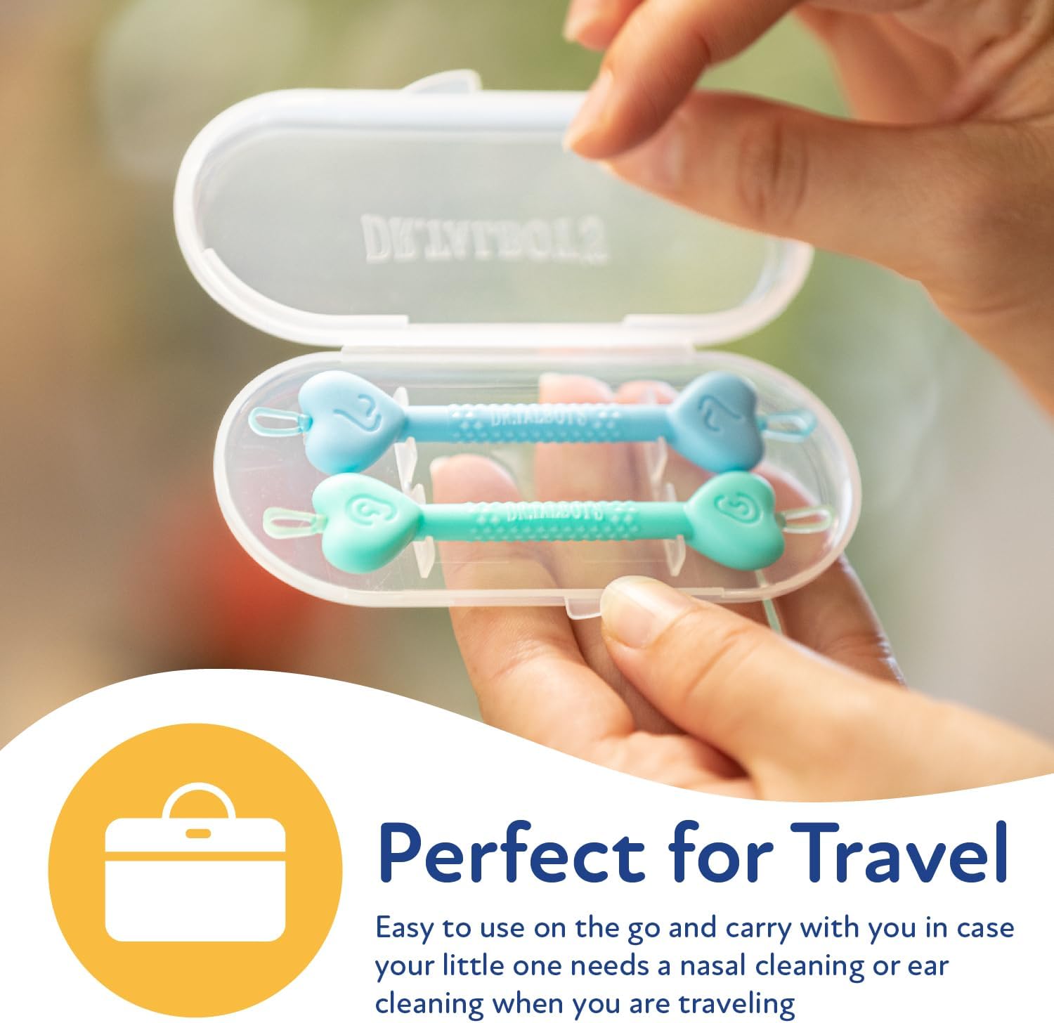 Thumbnail 3 de Dr. Talbot's Safe Ear Wax Removal Tool and Nose Cleaner for Baby – 2-Pack (BPA-Free) with Travel Case