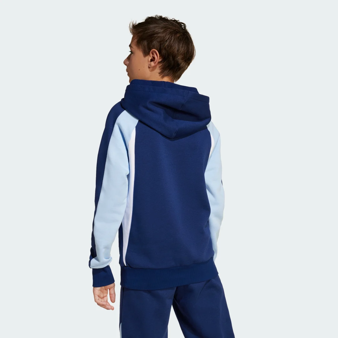 Detalle 2 de Sudadera con capucha Seasonal Essentials Colorblock Fleece (Adolescentes) de Adidas