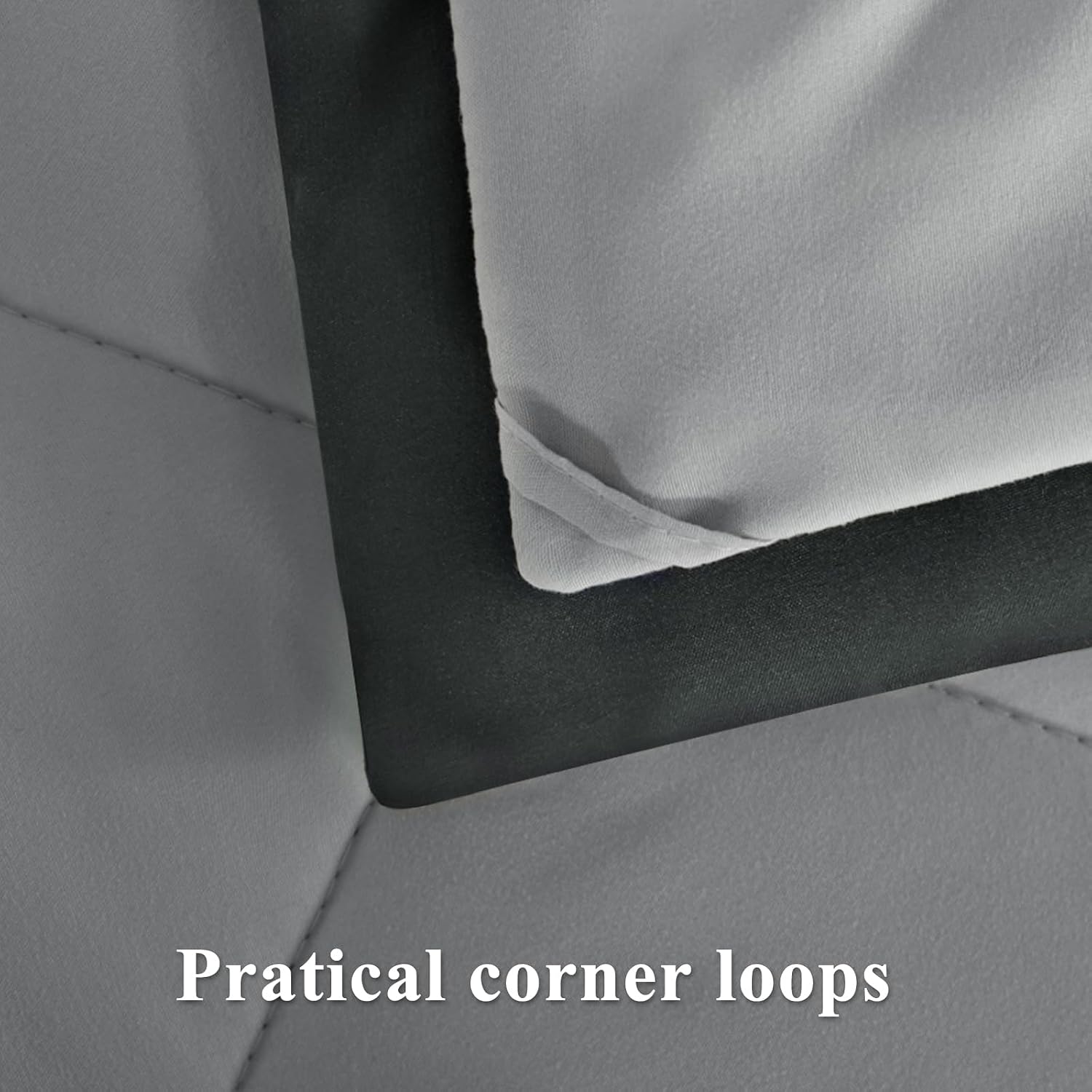 Thumbnail 6 de Aisbo Coverless Duvet King Size 10.5 Tog – 230x220cm, Dark Grey/Light Grey