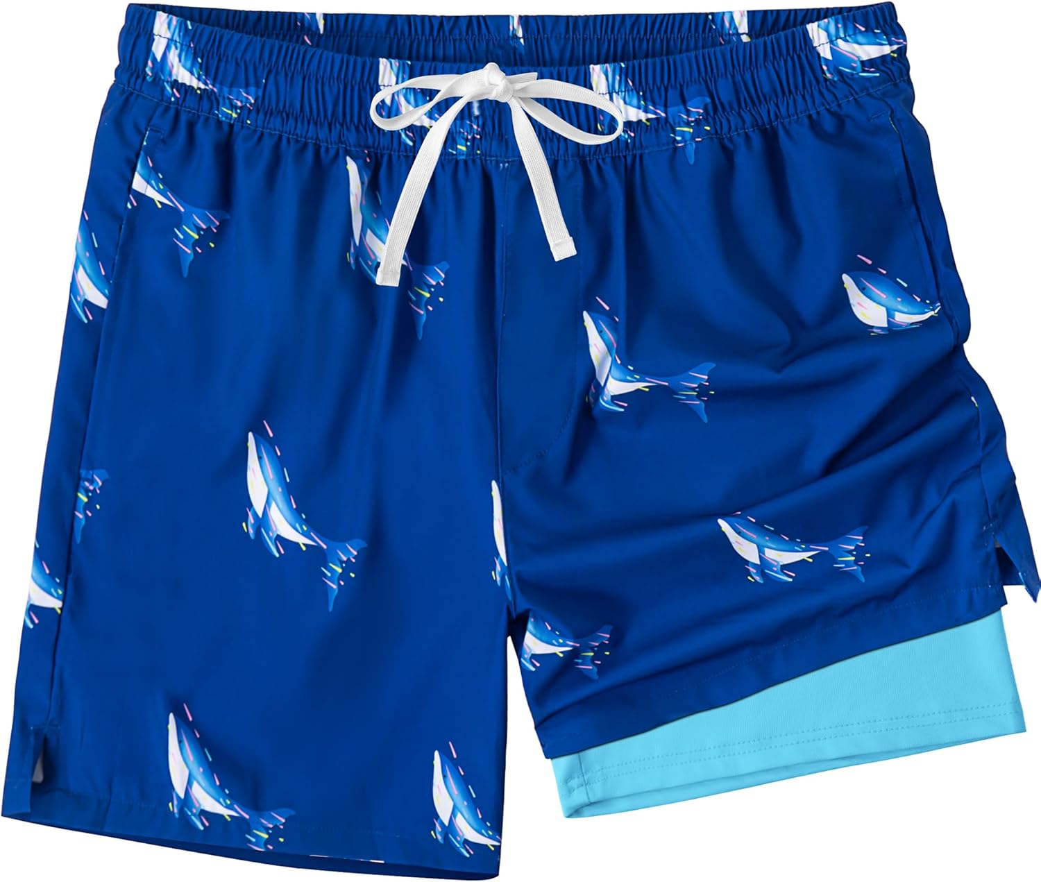 Thumbnail 6 de XOMZG Men's Swim Trunks with Mesh Lining and Pockets — Quick-Dry Beach Shorts