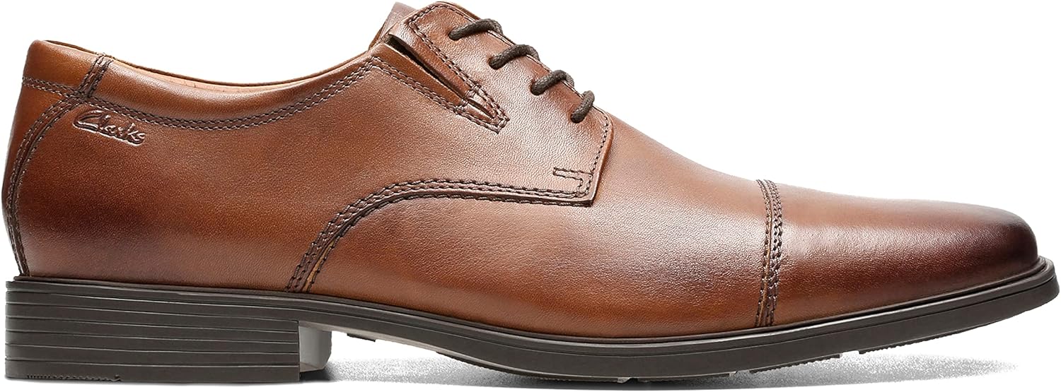 Thumbnail 5 de Clarks Tilden Cap Plat Oxford Homme en cuir souple