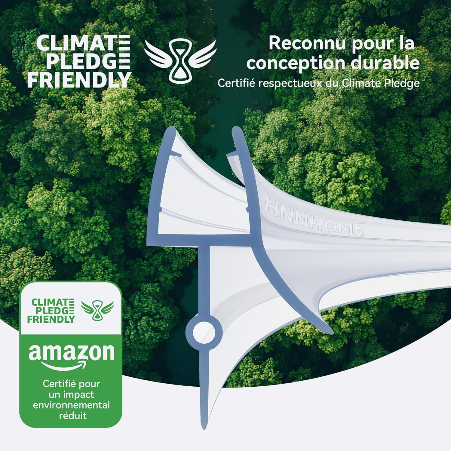 Detalle de Hnnhome Joint d'étanchéité pré-courbé pour paroi de douche 4–6 mm, 870 mm – transparent