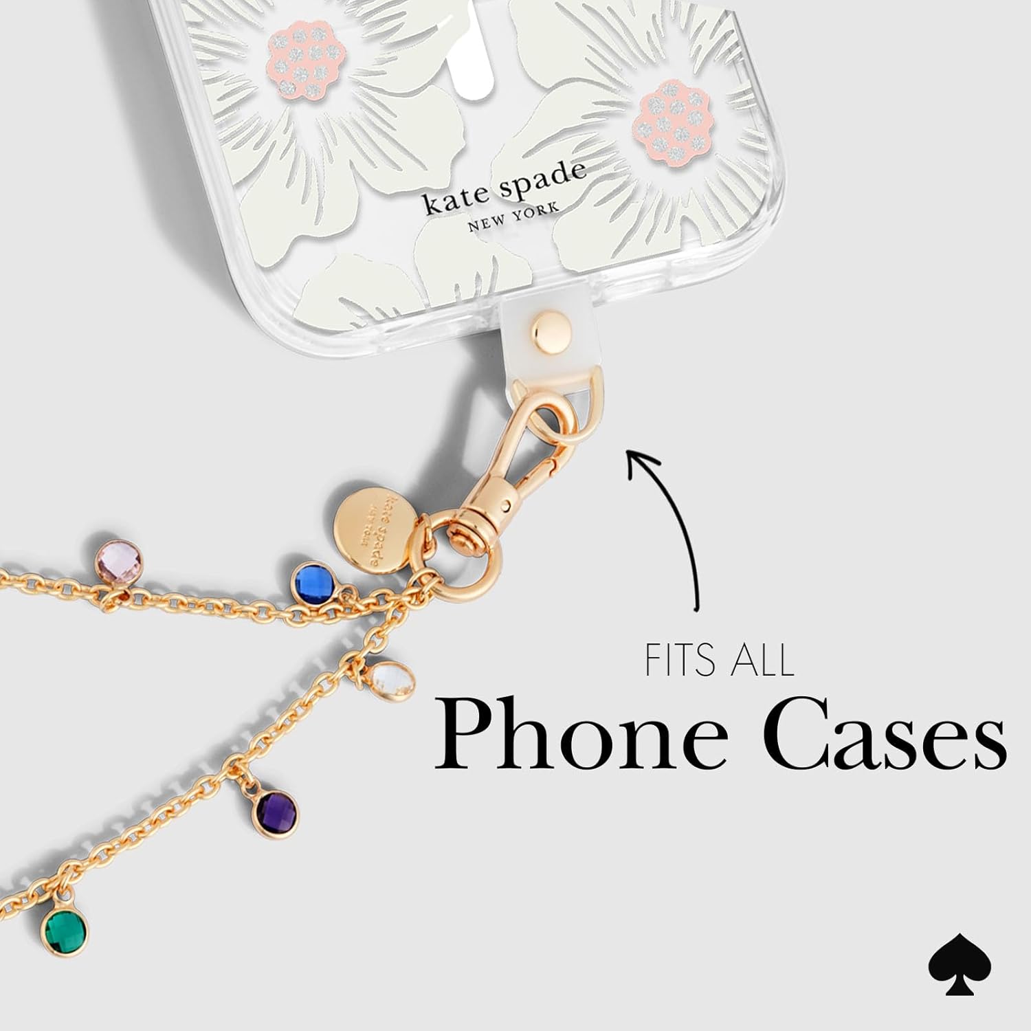 Detalle 2 de kate spade new york Phone Charm detachable lanyard