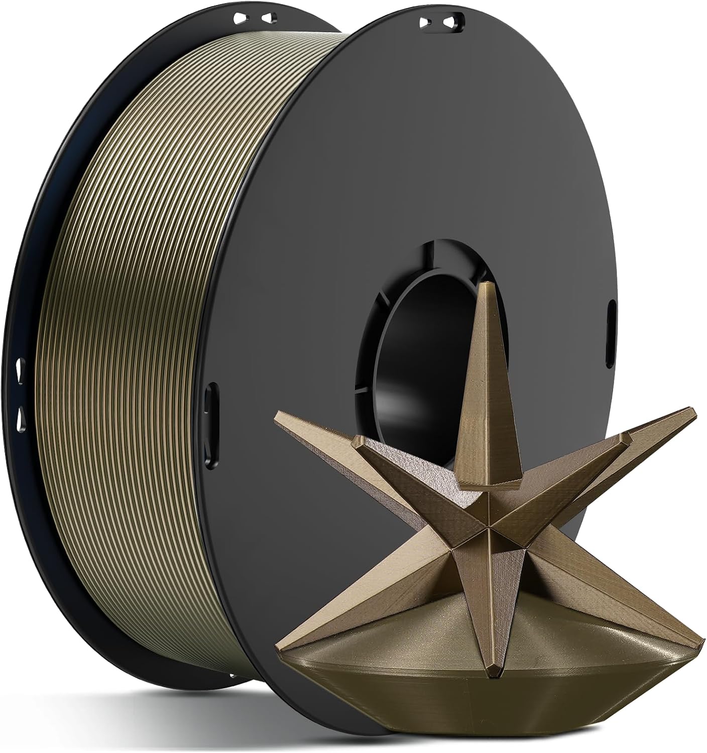 Detalle de ANYCUBIC Metall PLA 1KG Metall Champagner – glatte Oberfläche, metallischer Glanz