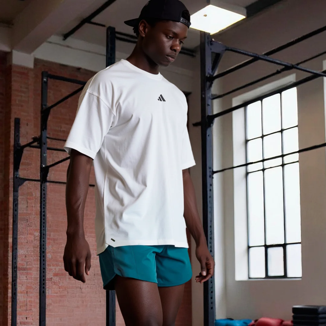 Detalle de Pantalón corto PrimeLift de Adidas: comodidad y rendimiento para entrenos en verde