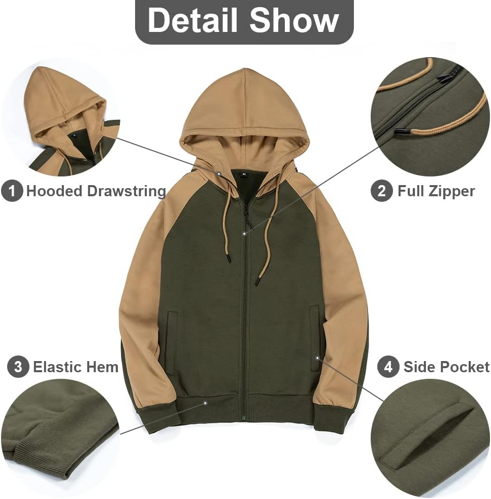 Detalle de Wirltte Zip Up Patchwork Fleece Hoodie