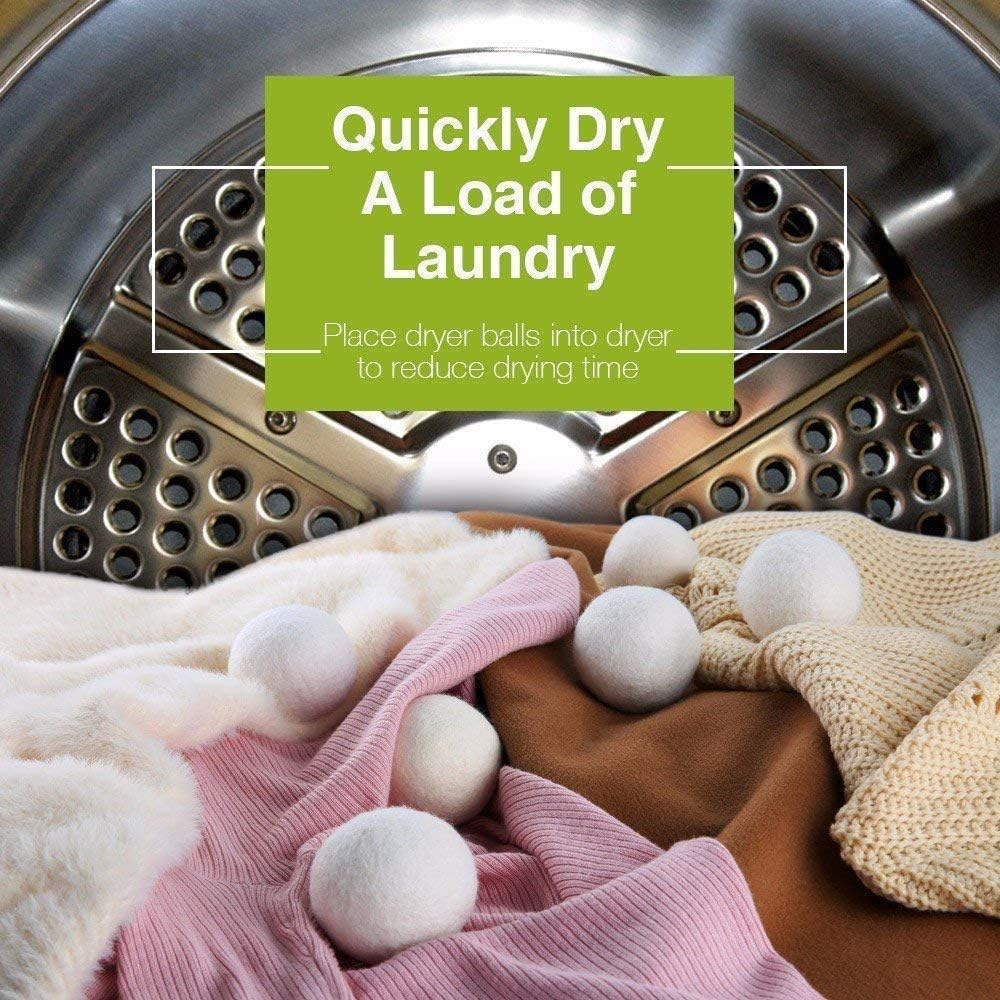Detalle 2 de Lypumso YMQ-01 XL Wool Dryer Balls, Pack of 6, New Zealand Wool
