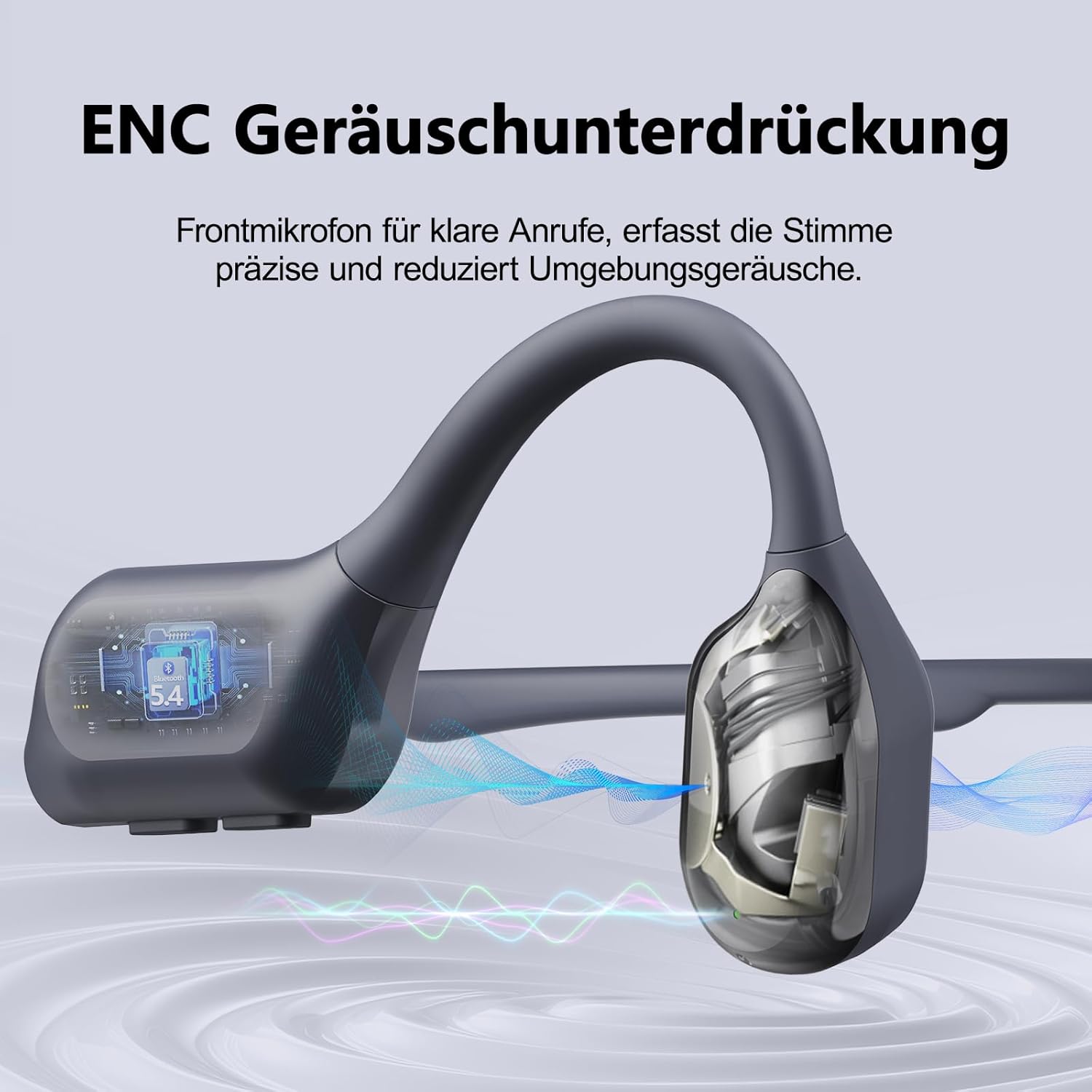 Detalle 2 de Knochenschall Bluetooth 6.0 Kopfhörer IPX8 ⚡
