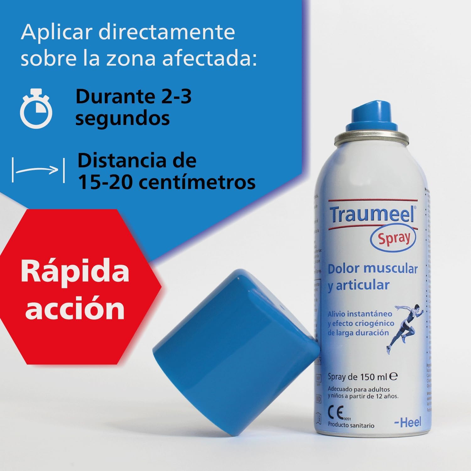 Detalle de Heel Traumeel Spray Frío 150 ml: alivio rápido para contusiones y tensiones musculares