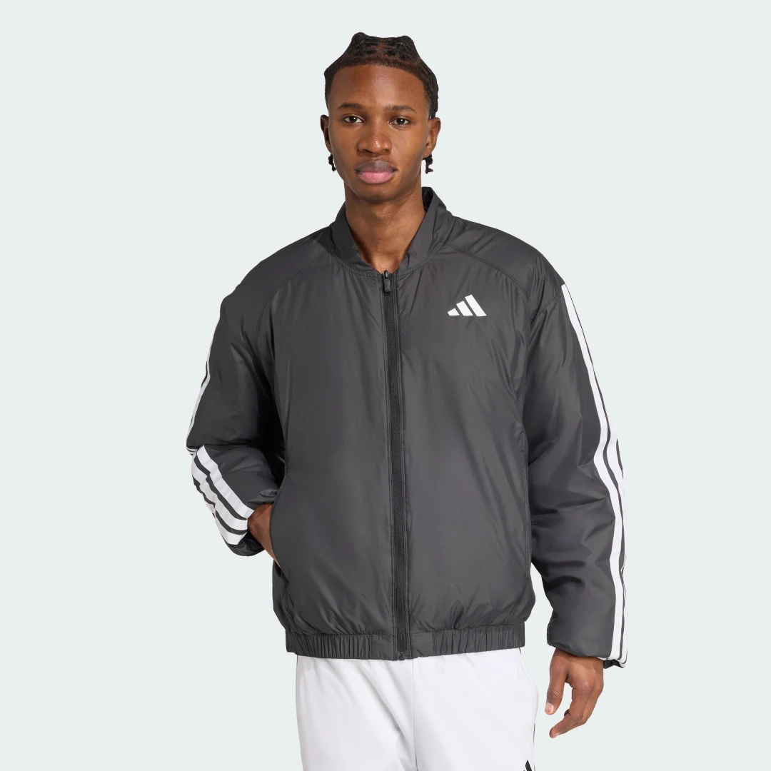 Detalle de Chaqueta bómber aislante Essentials CLIMAWARM 3 Stripes de Adidas