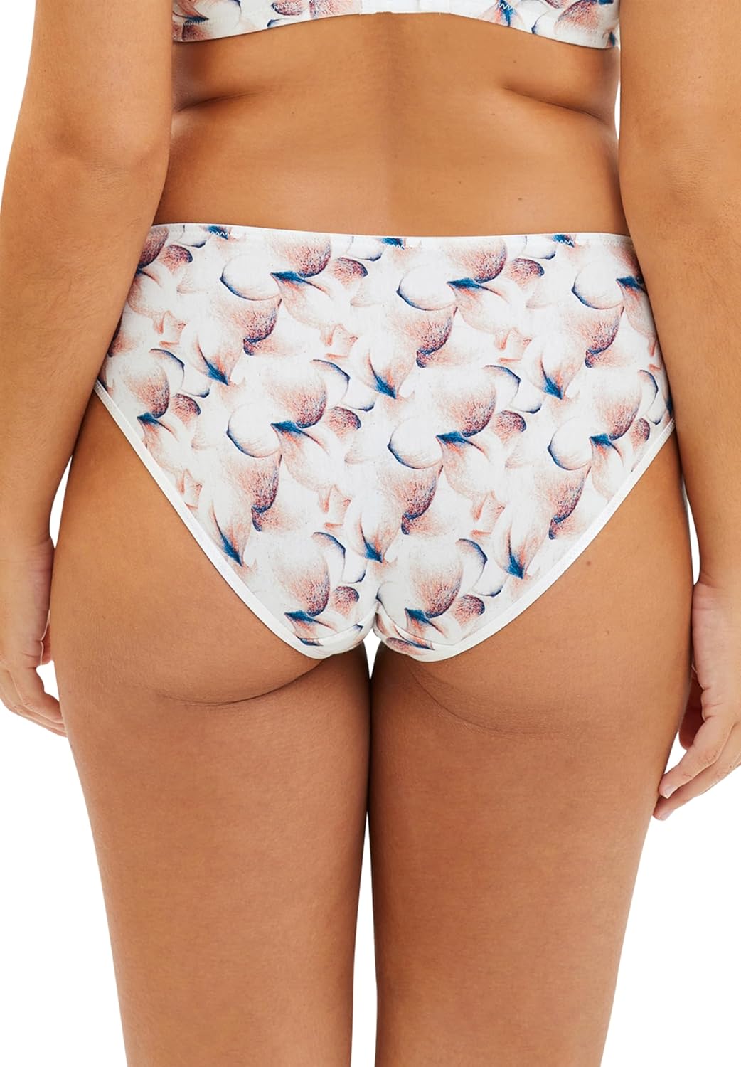Thumbnail 1 de Sans Complexe Flora – Slip taille normale pour femme, coton bio imprimé avec dentelle florale