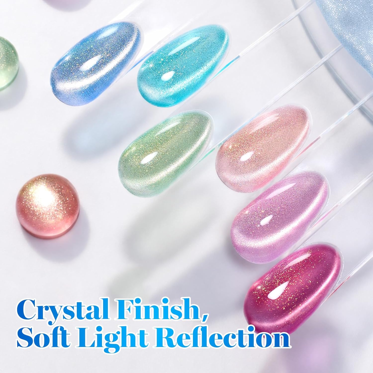Thumbnail 6 de Beetles Crystal Garden Cat Eye Gel Nail Polish Set — 6 Colors, 15ml Each