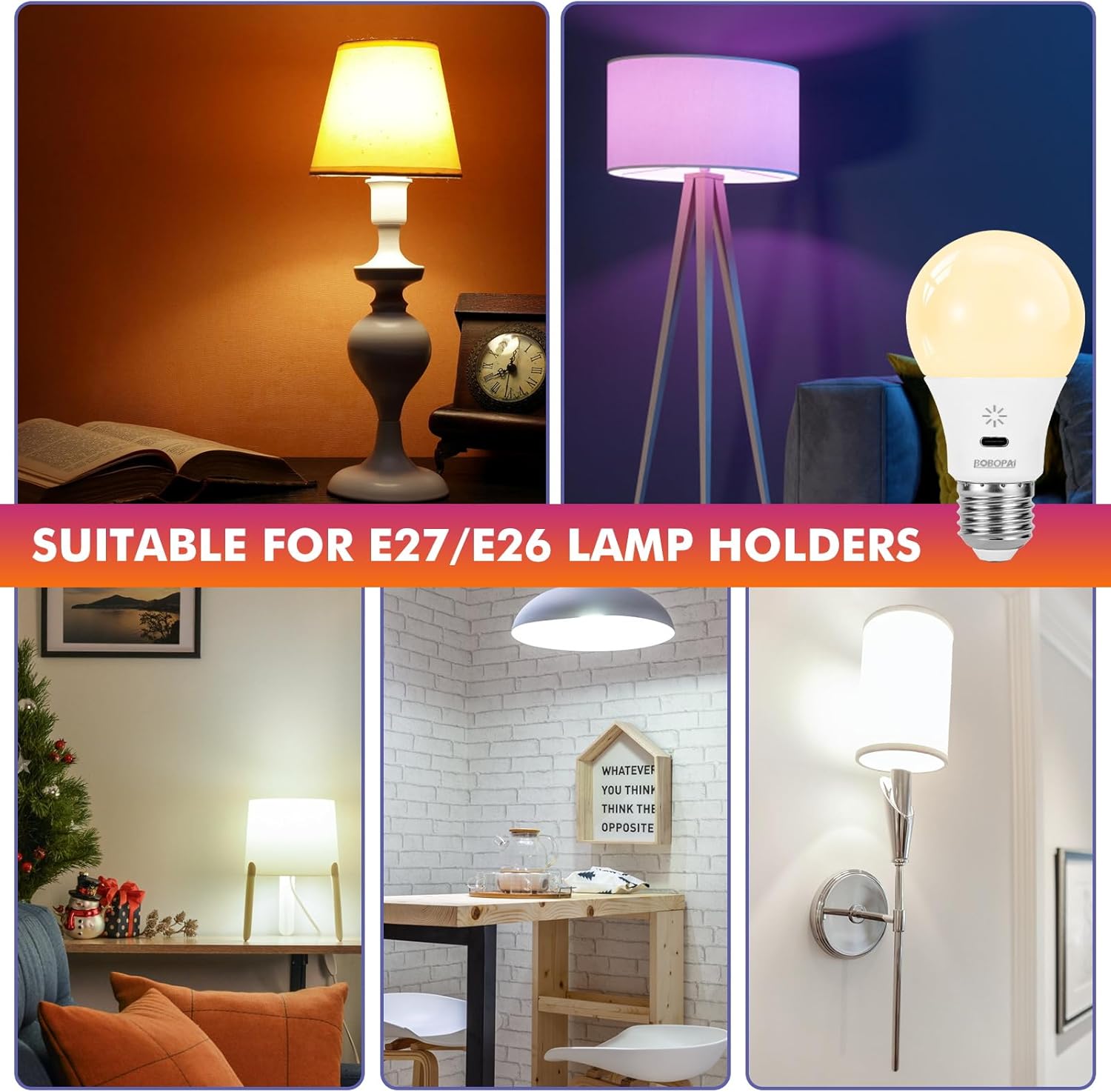 Thumbnail 5 de USB Aufladbare Glühbirne E27 RGB Fernbedienung 8W