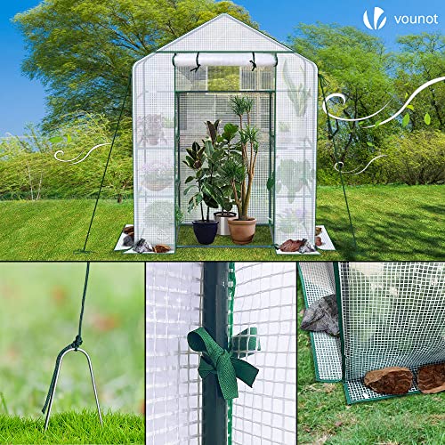 Thumbnail 6 de VOUNOT serre de jardin 143 x 73 x 195 cm