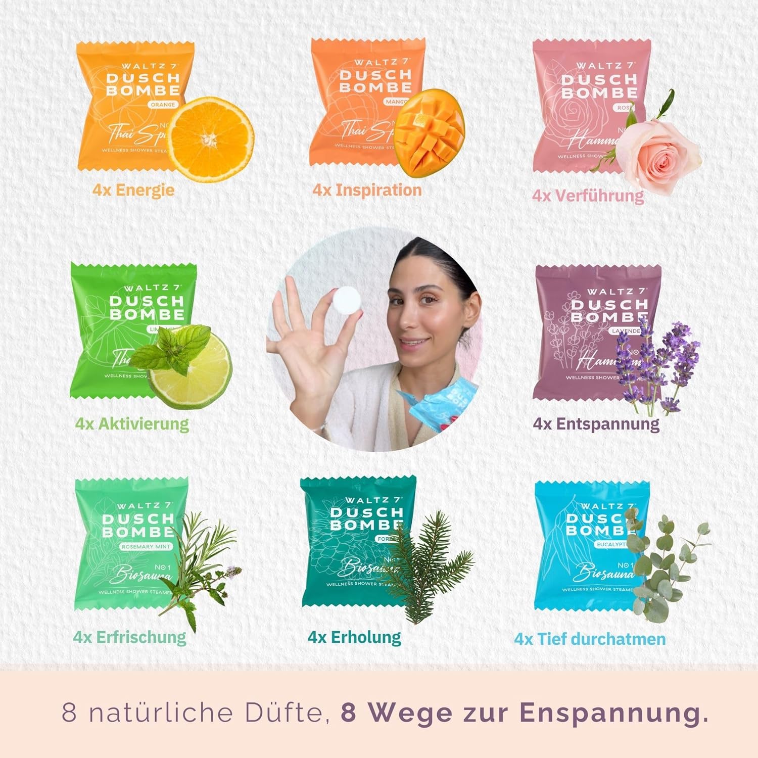 Thumbnail 4 de WALTZ 7 Original Duschbomben 32 Stück