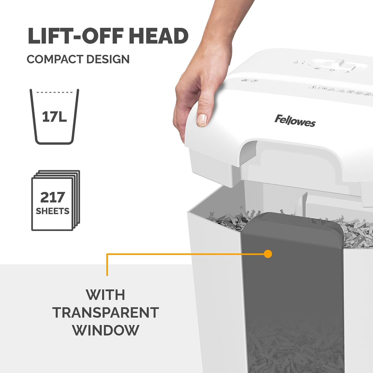 Detalle de Fellowes FS-9C Paper Shredder for Home Office Use