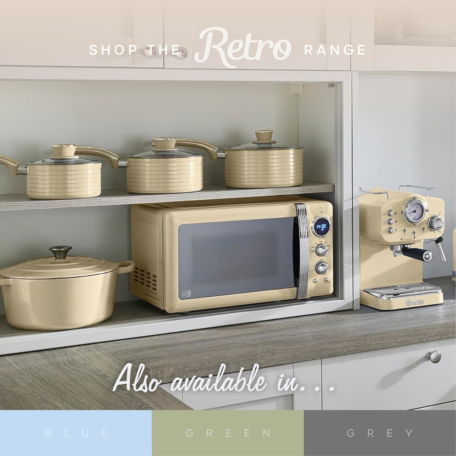 Detalle de Swan SD10519C Retro Dual Basket Air Fryer (8L, 1700W) with Swan Cyclone Technology
